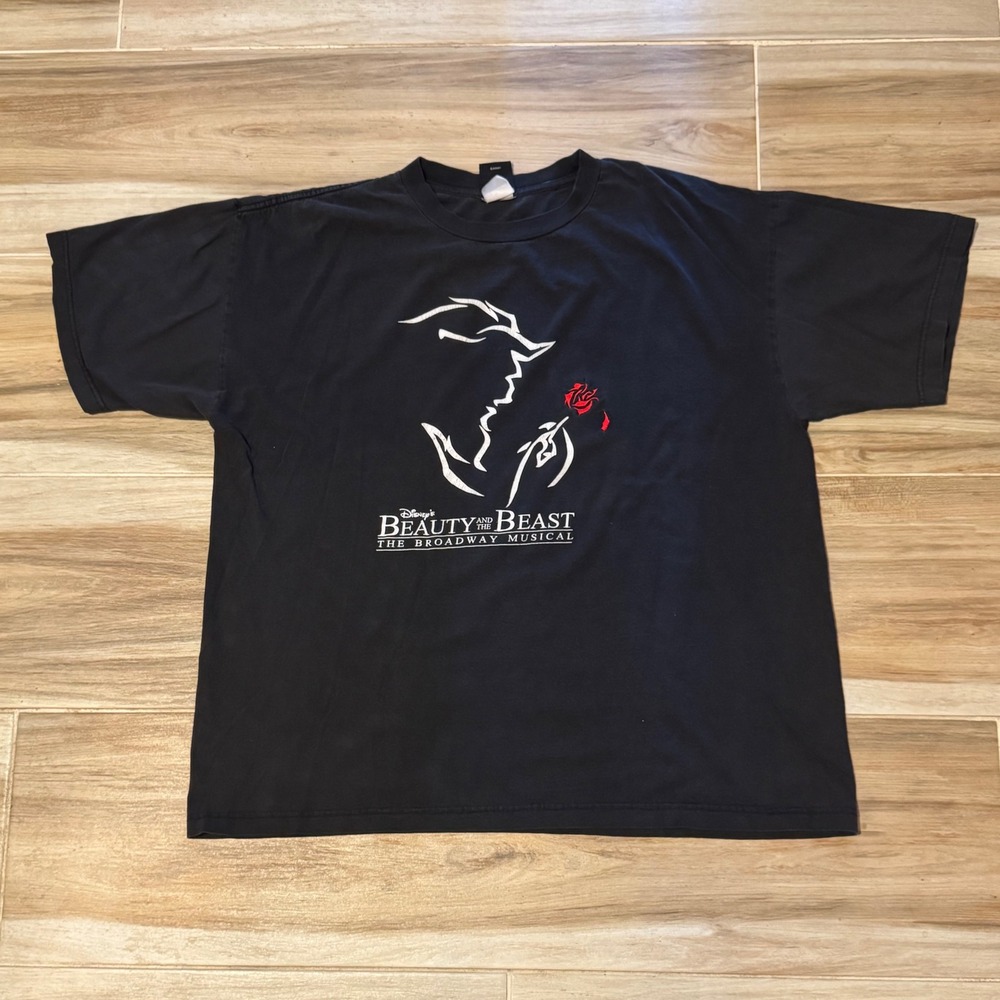 Disney Beauty and the Beast Broadway Musical T-Shirt Ft Lauderdale Black XL